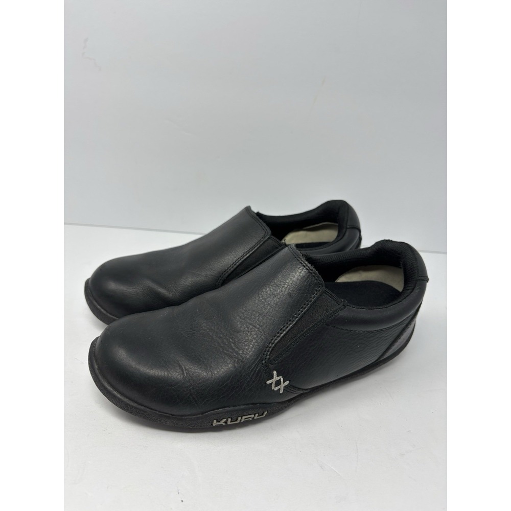 Kuru Kivi Slip On Shoes Women's Size 6.5 Black Leather OrthopedicComfort Loafers